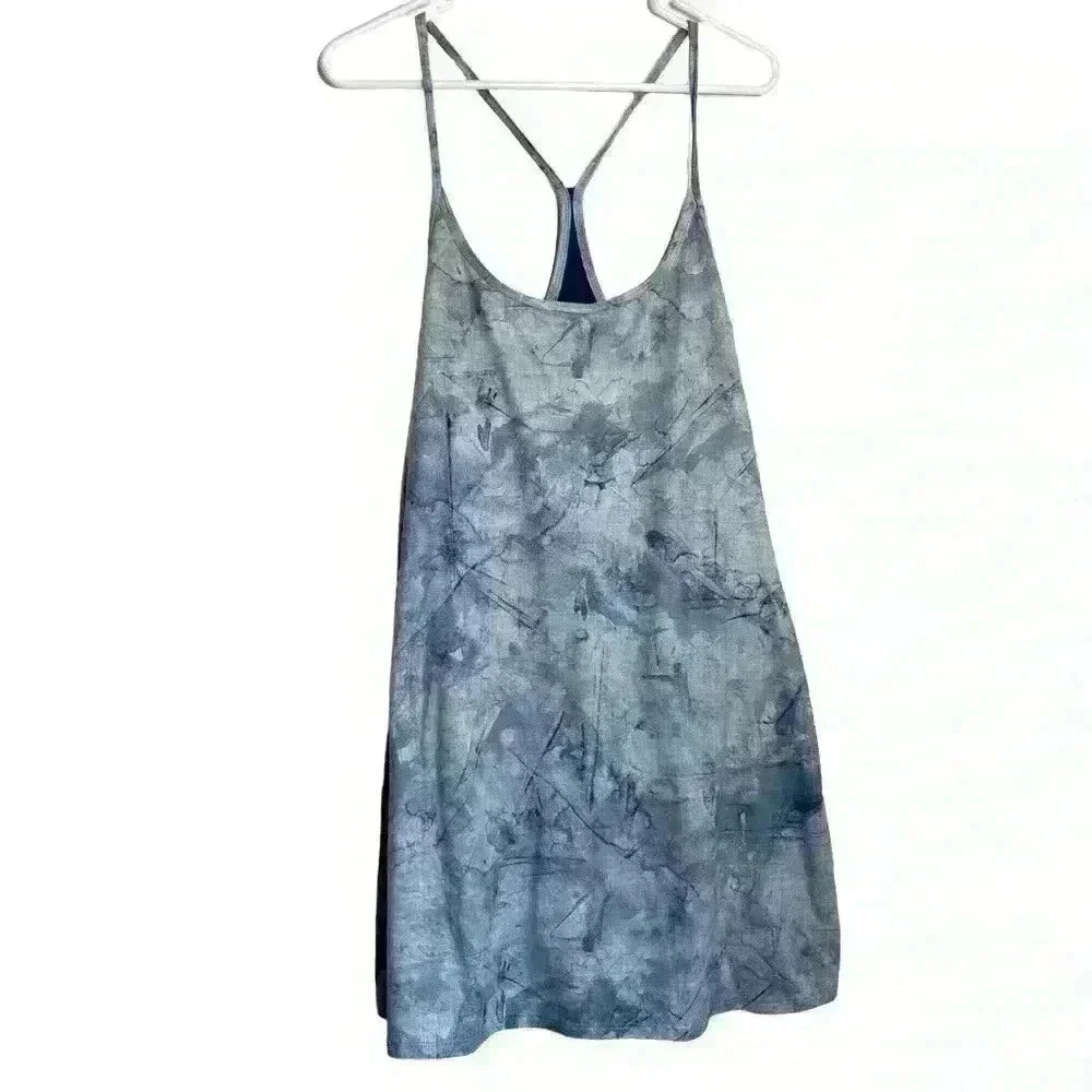 EVcR blue marble tennis,pickleball,golf,comfy, stretch activewear size Large - Picture 1 of 6